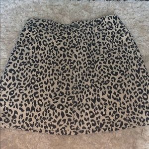 CHEETA PRINT MINI SKIRT